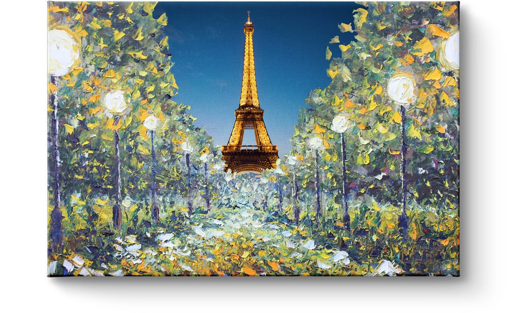 Eiffeltoren op canvas schilderij kunstwerk