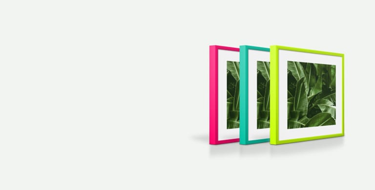 Frames Neon Roze, Turquoise & Lime Groen