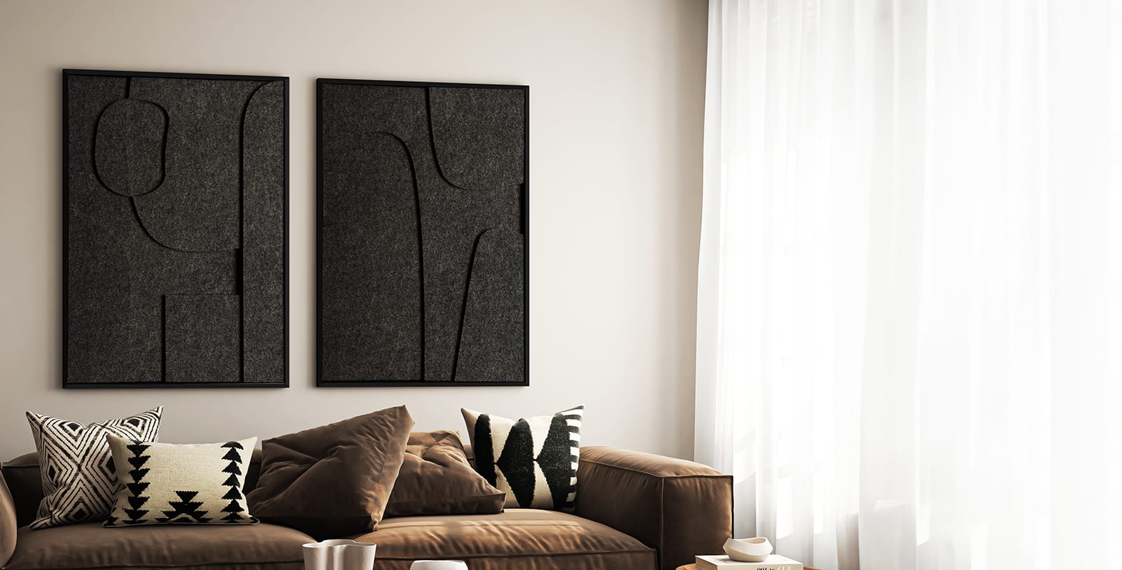 Vilt Art. De trend van dit moment, 3-laags vilt in Japandi art! Geleverd met een GRATIS premium baklijst!