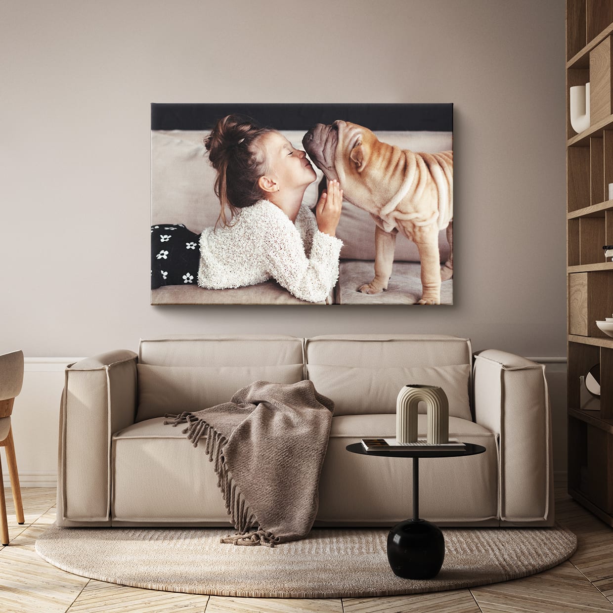 Collage op fotodoek