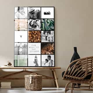 Collage op aluminium
