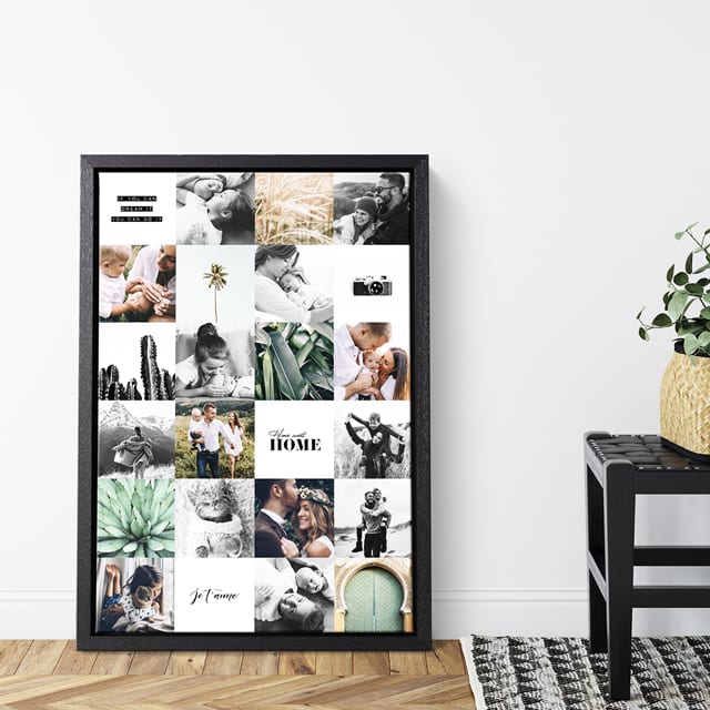 Collage ophangen