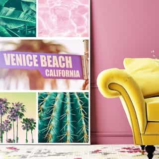 Canvas met collage