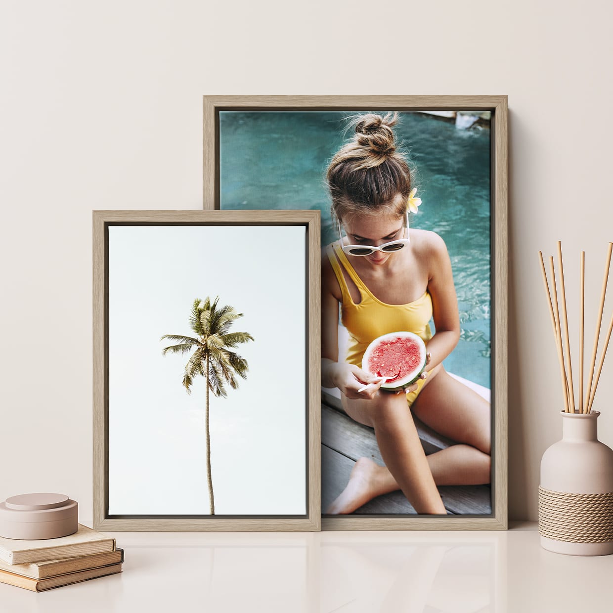 Canvas foto met baklijst