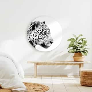 Ronde forex foto in de woonkamer