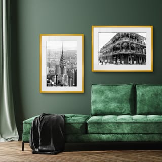 Goudkleurige fotolijsten