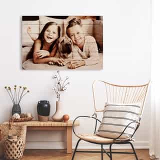 Houten foto
