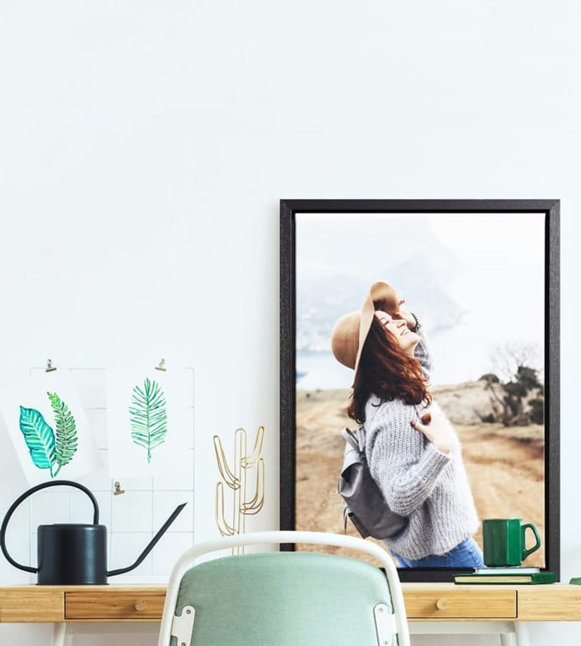Foto op canvas in de woonkamer